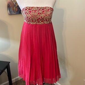 Strapless Lilly Pulitzer summer dress.
